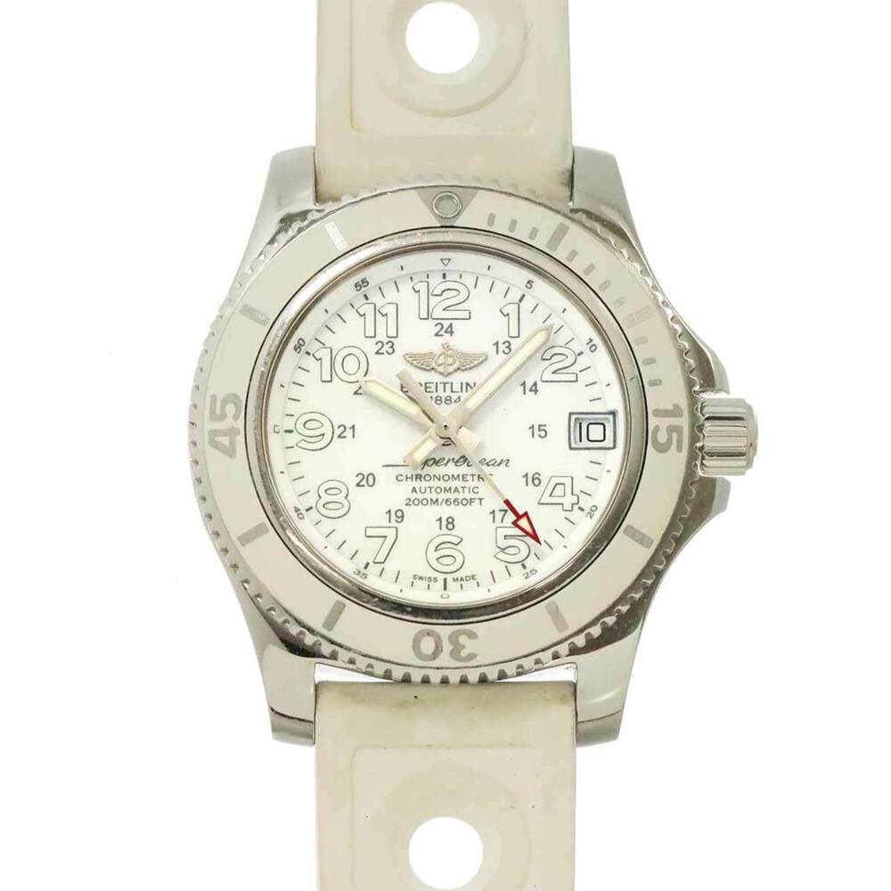 Breitling Superocean II 36 A17312 Women's Watch, Date, White, Automatic Movement